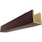 Ekena Millwork 3-Sided (U-beam) Rough Cedar Endurathane Faux Wood Ceiling Beam, Premium Cherry, 4"W x 8"H  x 20'L BMRC3C0040X080X240ZY - alternate 1